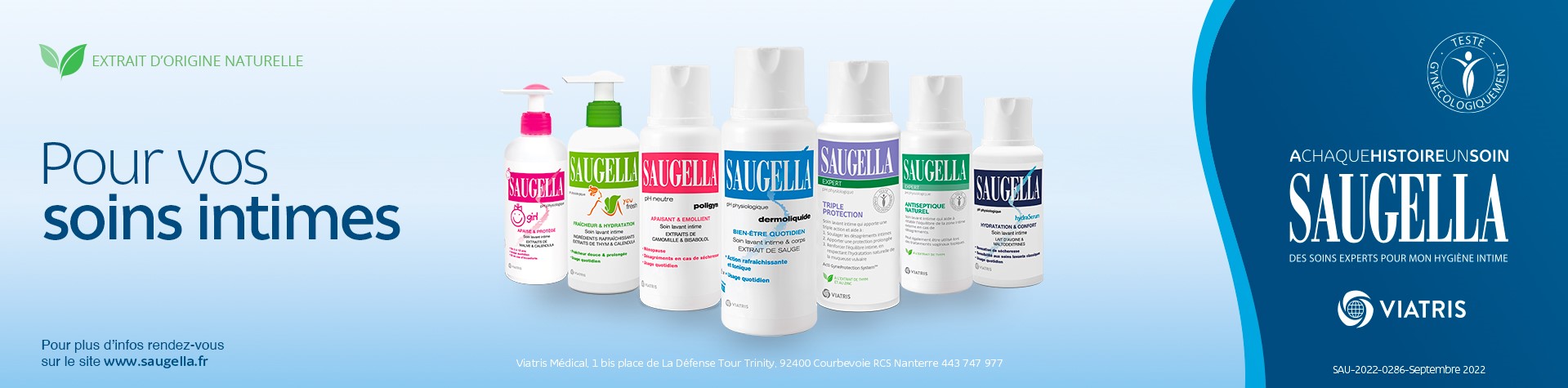 Saugella – Des soins experts pour mon hygiène intime